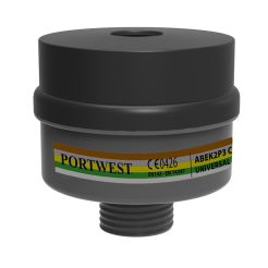 Filtru combinat cu filet universal ABEK2P3 (Pk4) Portwest model P976, culoare Negru, fit R