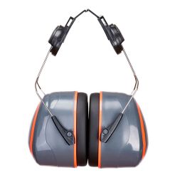 Casca HV Extreme Muff Ear Portwest model PW62, culoare Gri/Portocaliu, fit R