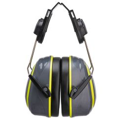 Casti de protectie auditiva HV Extreme cu clips mediu Portwest model PW76, culoare Gri/Galben, fit R