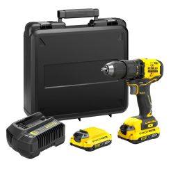 Masina de gaurit si insurubat Stanley SFMCD710D2K, 60 Nm, 2 acumulatori 18 V/2.0 Ah