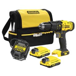 Masina de gaurit si insurubat cu percutie Stanley SFMCD711C2S,  50 Nm, 2 acumulatori 18 V/1.5 Ah