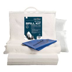 Set Absorbtie Uleiuri 50l Portwest model SM61, culoare Alb, fit R