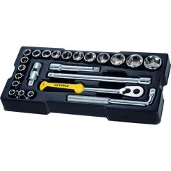 Set 23 piese insurubare Stanley STMT1-74173, antrenoare si accesorii 1/2" in modul pentru sertare