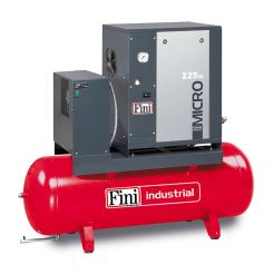 Compresor de aer cu surub Fini MICRO SE 2.2-10M-200 ES, 400 V, 200 l, 2.2 kW, 10 bar, 240 l/min, cu uscator