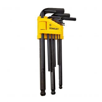 Set 9 chei imbus ''L'' metric Stanley 0-69-256, 1.5-10 mm