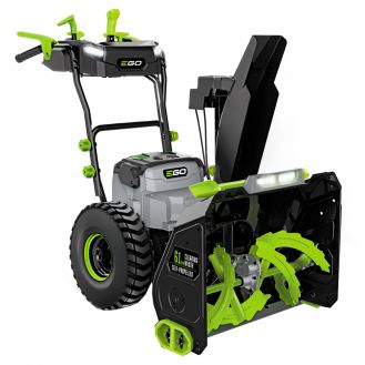 Freza pentru zapada Ego Power SNT2400E-K2753, autopropulsata, latime de lucru 61 cm, cu 2 acumulatori de 56V / 7.5Ah si doua incarcatoare