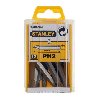 Set 10 biti Stanley 1-68-947, 50 mm, 1/4