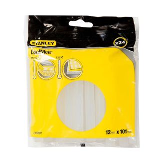 Set 24 batoane adeziv Stanley 1-GS20DT, Ø12 x 101 mm, transparent, DualMelt™
