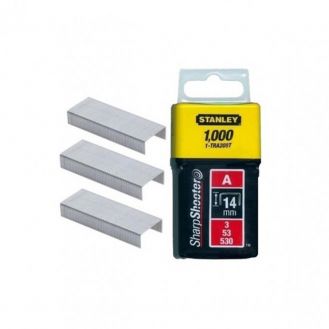 Capse tip A 3/53/530 din otel galvanizat Stanley 1-TRA209T, pachet 1000 buc, 14 mm