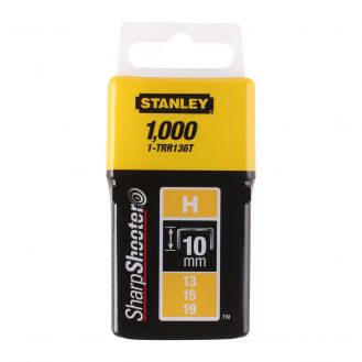 Capse otel galvanizat Stanley 1-TRR136T, 1000 bucati, 10 mm, tip H