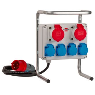 Prelungitor profesional de santier cu carcasa compacta Brennenstuhl 1153750, 400 V, 11000 W, 6 posturi