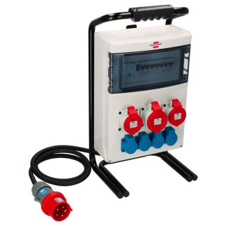 Prelungitor profesional mobil pentru exterior Brennenstuhl 1154900021, 400 V, 22000 W, 7 posturi