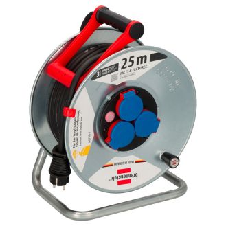 Rola cablu prelungitor Garant S Brennenstuhl 1198350, 3 x 2.5 mmp, 25 m, 3 posturi, IP44