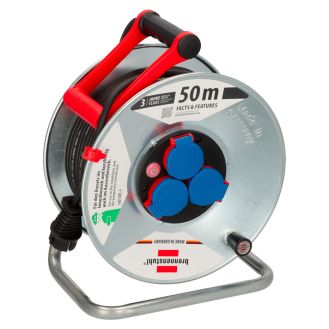Rola cablu prelungitor Garant S Brennenstuhl 1198530, 3 x 1.5 mmp, 50 m, 3 posturi, IP44