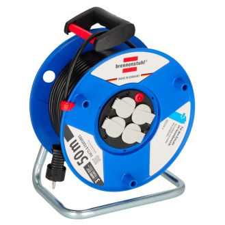 Rola cablu prelungitor Garant Brennenstuhl 1208060, 3 x 1.5 mmp, 50 m, 4 posturi, IP20