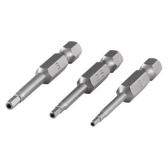 Set 3 biti siguranta Wolfcraft 1263000, profil hexagonal, lungime 50 mm