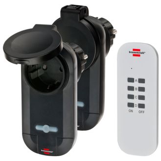 Set 2 prize cu telecomanda Comfort-Line Brennenstuhl 1507030, IP44, 433.92 MHz