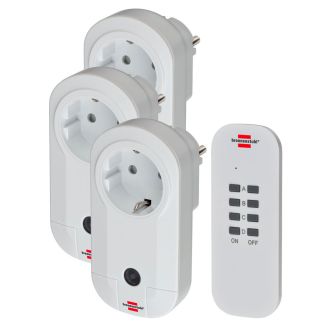 Set 3 prize cu telecomanda Comfort-Line Brennenstuhl 1507040, IP20, 433.92 MHz