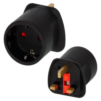 Adaptor priza calatorie Brennenstuhl 1508533, 250 V, IP20, 1 post, priza tip F / stecher tip G (GB)