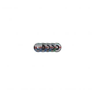 Set 5 discuri de taiere, degrosare, slefuire Wolfcraft 1663000 pentru metale, piatra D 115x22.2 mm
