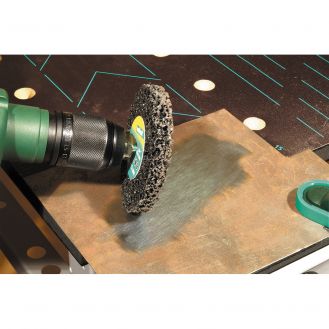 Disc de slefuire pt bormasina Wolfcraft 1674000, cu ax de prindere 6 mm, D 100x13 mm