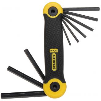 Set 9 chei hex pliabile Stanley 2-69-265, SAE 5/64" - 1/4"