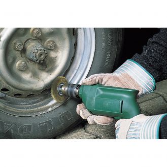 Perie de alama Wolfcraft 2110000, tip disc, D 75 mm, tija hexagonala 1/4