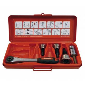 Dispozitiv pentru confectionat T-uri Rothenberger 22126 set: 12-15-18-22-28-35-42 mm