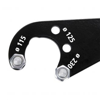 Cheie universala pentru piulita cu flansa polizor unghiular, distanta intre pini 30-35 mm Wolfcraft 2459000 pini cu diametrul de 4 mm