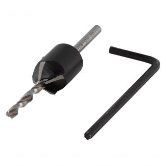 Burghiu pentru gaurire preliminara cu zencuitor Wolfcraft 2498000, D 3.2 - 12 mm, burghiu D 3.2 mm
