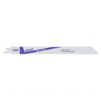 Set 2 panze fierastrau sabie Wolfcraft 3568000, pentru material plastic, lemn cu cuie, tevi din fonta, 3568000, 230 mm