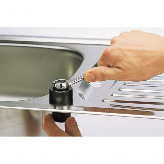 Carota pentru baterii chiuveta Wolfcraft 376100, D32 mm, 1 1/4