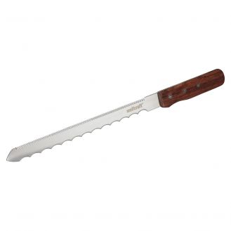 Cutit special pentru materiale izolante Wolfcraft 4119000, maner din lemn nituit, lungimea lamei/totala: 275 mm/420 mm