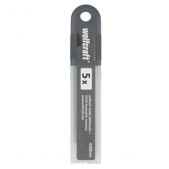 Set 5 lame detasabile Wolfcraft 4208000, profi negre 8 segmente, inaltime lama 18 mm