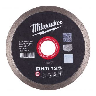 Disc diamantat Milwaukee DHTi 125, 125 mm, pentru ceramica