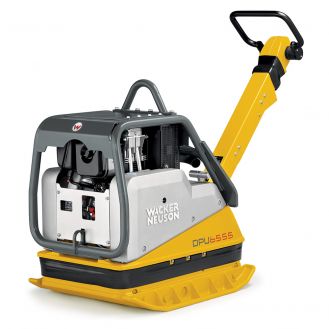 Placa compactoare reversibila Wacker Neuson DPU6555Hesh, cadru de protectie ingust, diesel, greutate 499 kg, forta de impact 65 kN, pornire electrica, contor ore de functionare