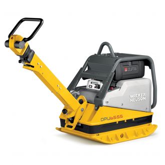 Placa compactoare reversibila Wacker Neuson DPU6555Hecsh, cadru de protectie ingust, diesel, greutate 500 kg, forta de impact 65 kN, pornire electrica, sistem Compatec, contor ore de functionare