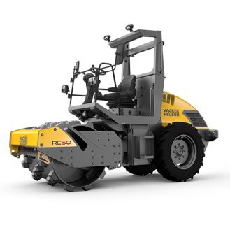 Cilindru vibro-compactor Wacker Neuson RC50 D, cabina, 5035 kg, latime de lucru 1370 mm, motor Kubota