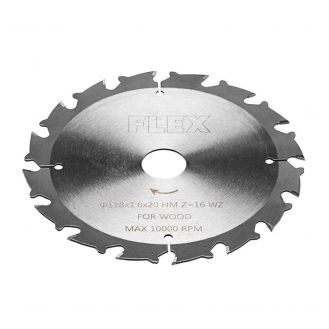 Disc fierastrau circular Flex 517682, D128x1.6 / 1.0x20 mm, HM Z = 16 WZ, 16 dinti