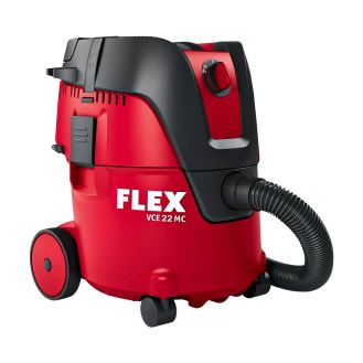 Aspirator profesional compact Flex VCE 22 L MC 2x18.0, compatibil cu acumulatori 18 V, 20 l