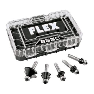 Set 5 freze profilate cu rulment Flex CER BIT SET1, in cutie Stack Pack