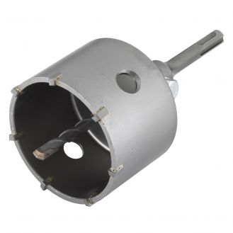 Carota cu burghiu centrare SDS Plus Wolfcraft 5481000, D 83 mm, lungime activa 46 mm
