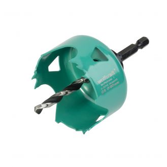 Carota de taiere din otel carbon Wolfcraft 5966000, diametru 60 mm prindere hexagonala 1/4