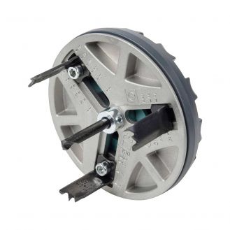 Carota de taiere reglabila Wolfcraft 5977000, dimensiune reglabila D45-90 mm adancime de taiere 30 mm, prindere triunghiulara