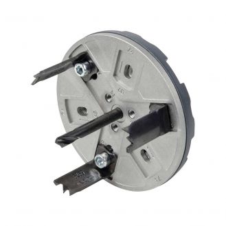 Carota de taiere reglabila pentru instalatii electrice Wolfcraft 5983000, D35, 65, 68, 74, 76, 83 mm adancime taiere 30 mm, tija triunghiulara D 8.5 mm