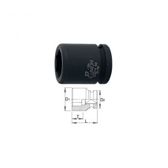 Cap cheie tubulara de impact Unior 232/4 6p_24, 3/4", 24 mm, 603984