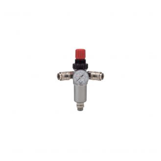 Regulator de presiune cu manometru, robinet, cuple rapide Omg 630R_1/2, filet exterior 1/2