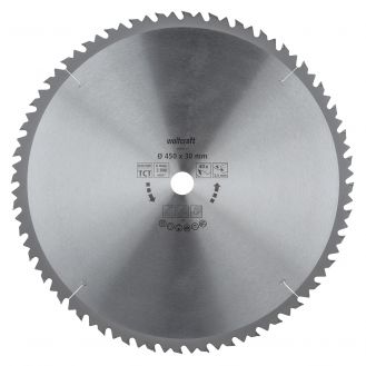 Panza pentru fierastrau circular de masa Wolfcraft 6595000, diametru 450 mm, diametru interior disc 30 mm, latime taiere 3.5 mm, 40 dinti, seria maro.