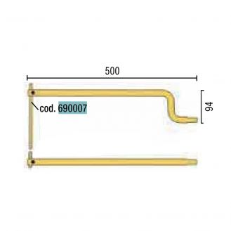 Electrod drept pentru sudura in puncte Telwin 690007 lungime 195 mm