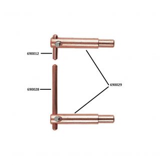 Electrod drept pentru sudura in Puncte Telwin 690028 lungime 125 mm